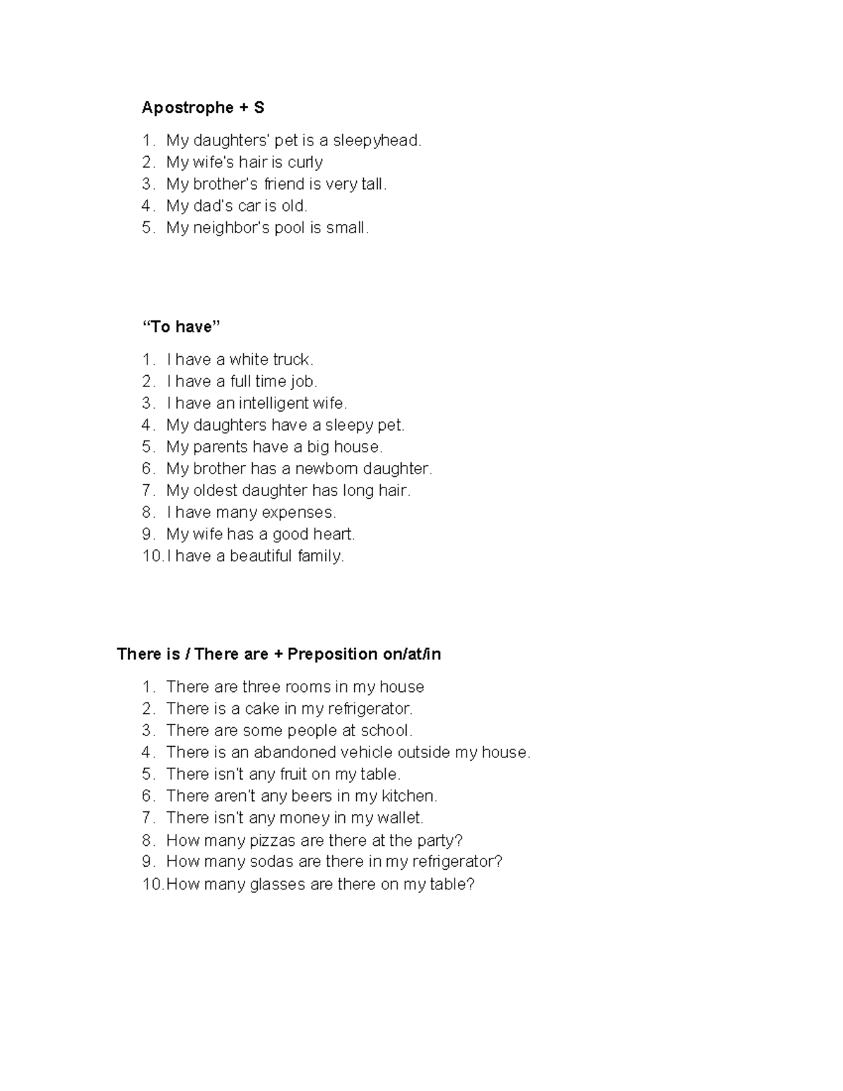 ENG 101 - Assignment 4: Apostrophe Use and 