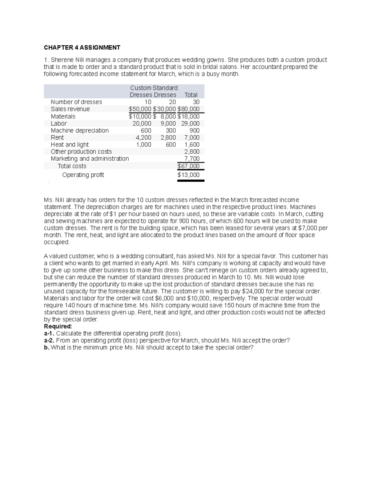 Assignment - BSA 14 Chapter 4 Analysis and Problem Solving - Studocu