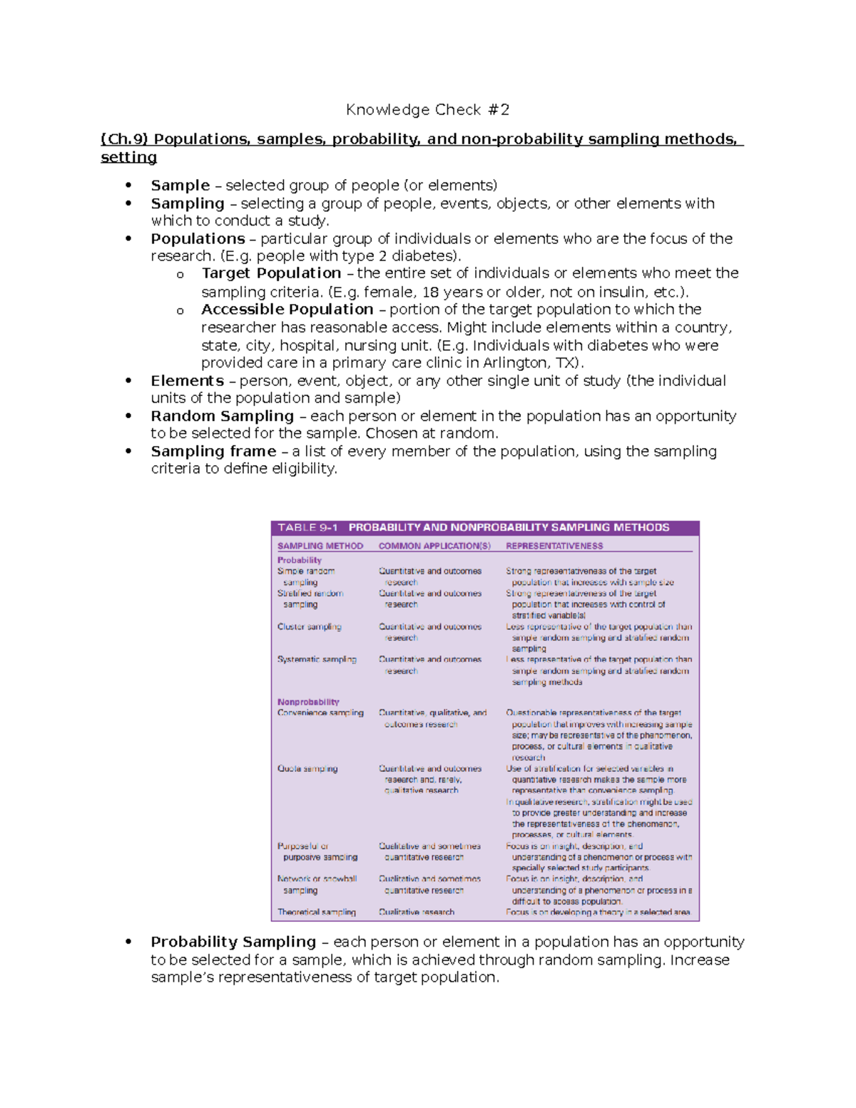 Knowledge Check 2 Review: Sampling Methods and Data Analysis Insights ...