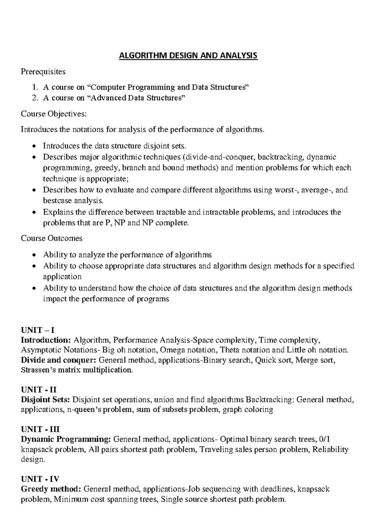 ADA Practical: Implementation and Time Analysis of Sorting & Searching ...
