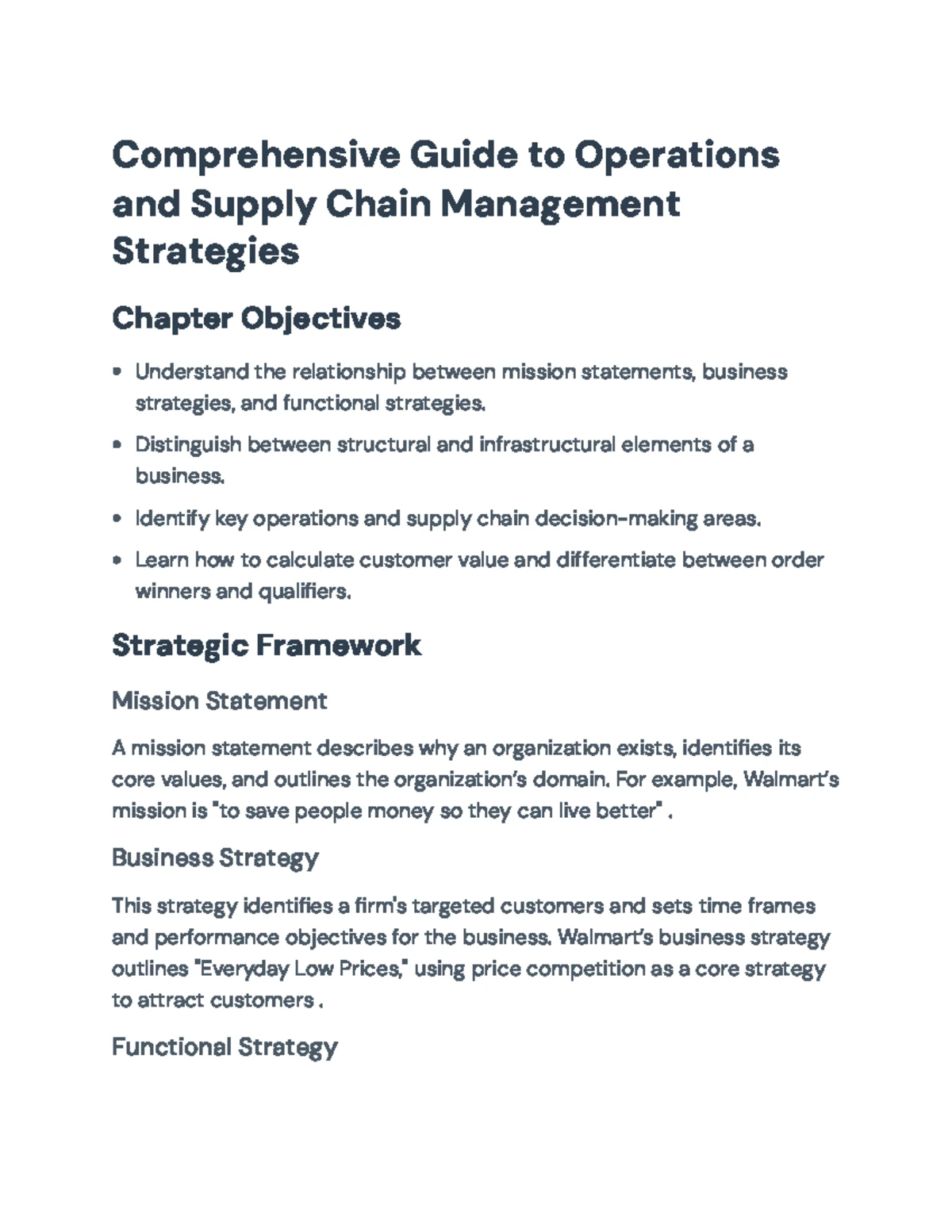 BUS 370-002 Operations and Supply Chain Management Syllabus SP24 - Studocu