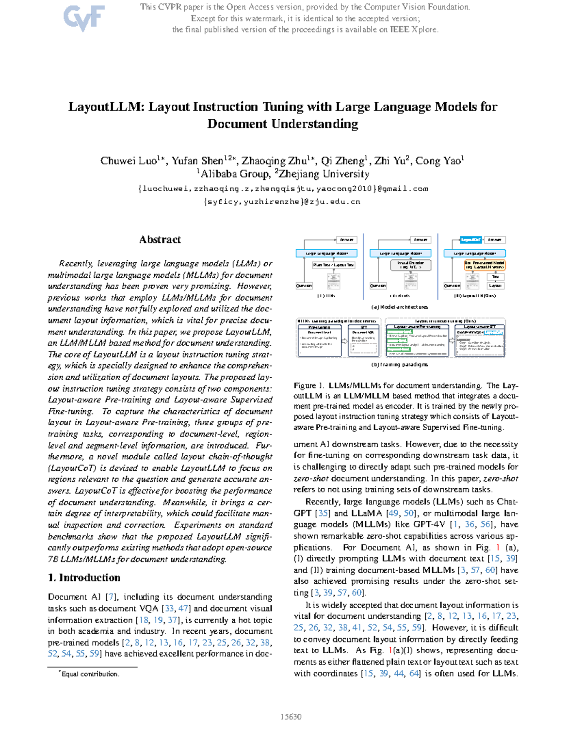 LayoutLLM: Enhancing Document Understanding with Layout Instruction ...
