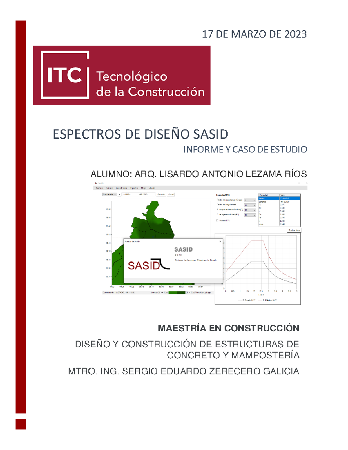SASID Design Spectra for Earthquake Resistance in CDMX - Case Study ...