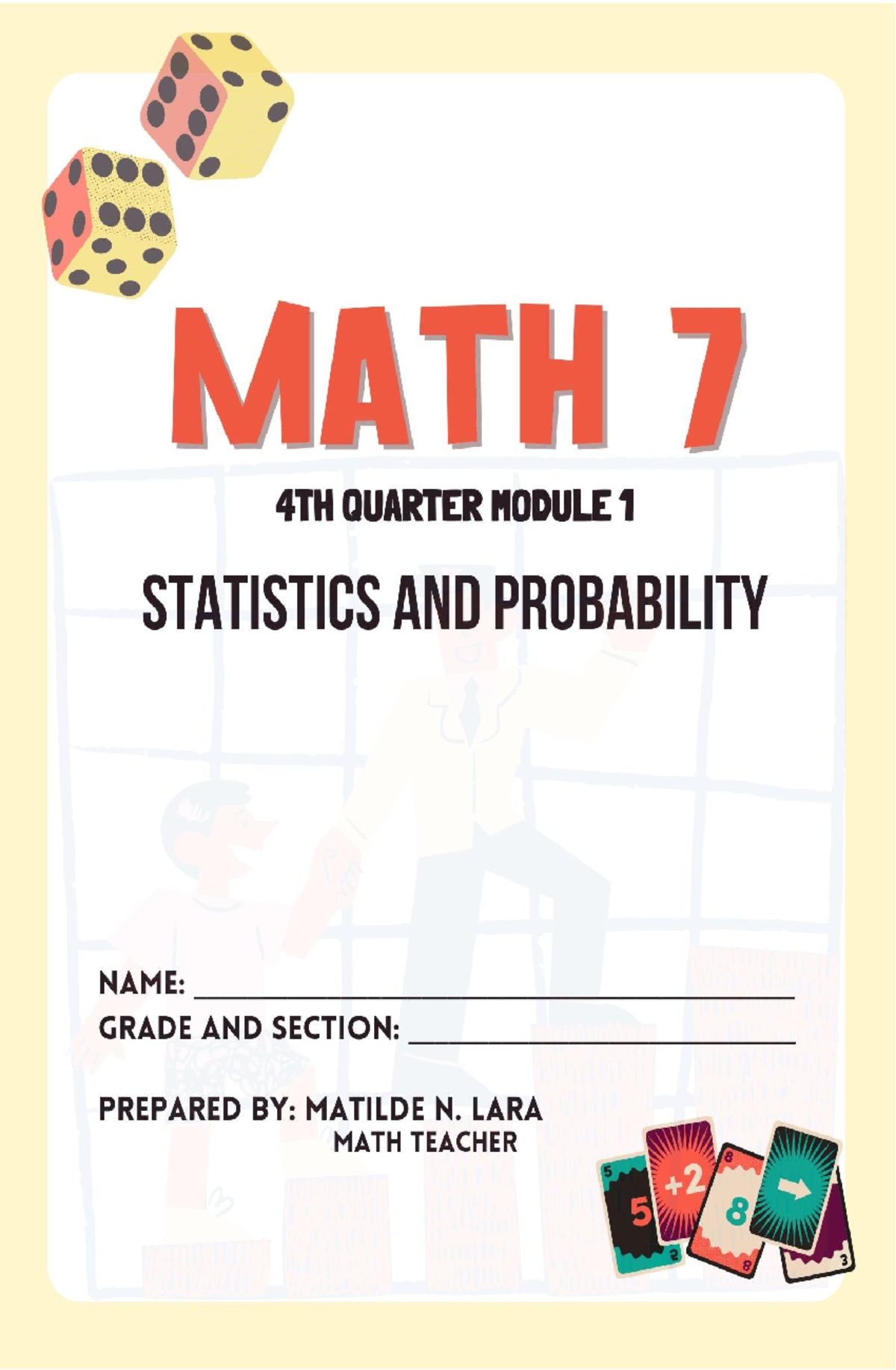 Math 7 Q4 Study Materials: Statistics & Probability Overview - Studocu