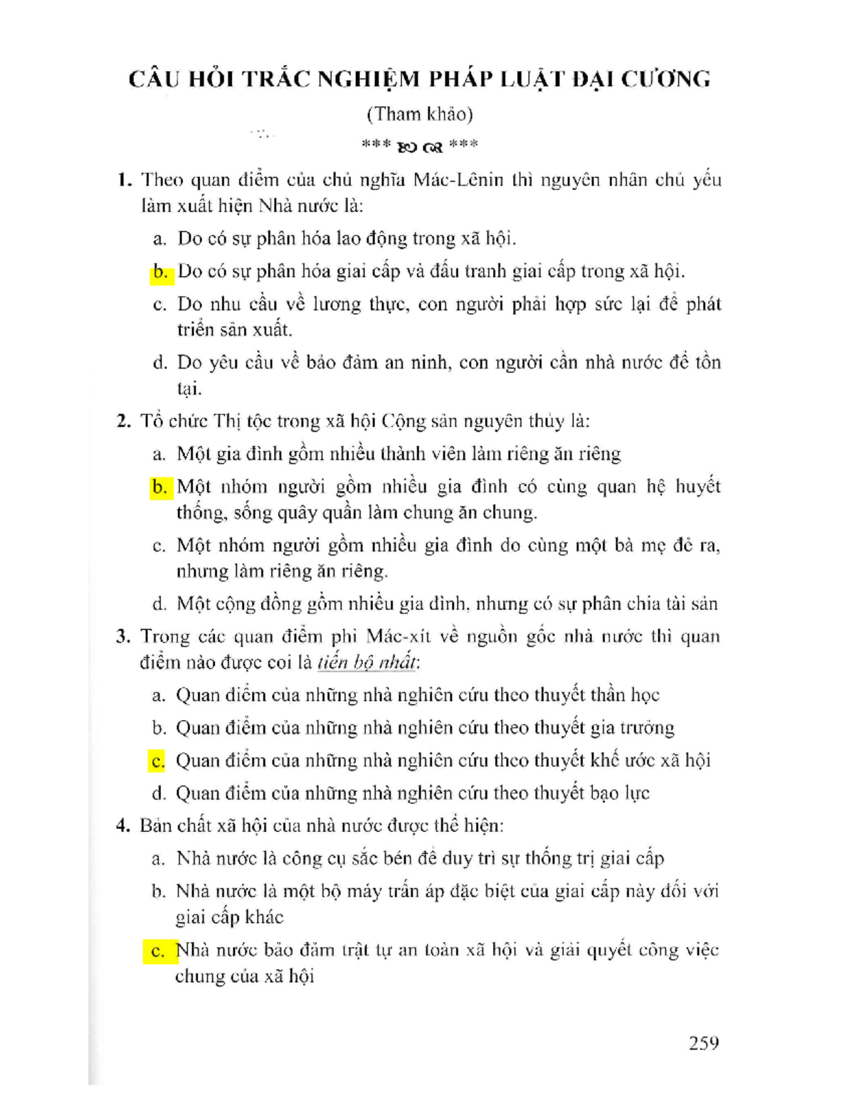 PLDC - FINAL EXAM - pháp luật đại cương - Studocu