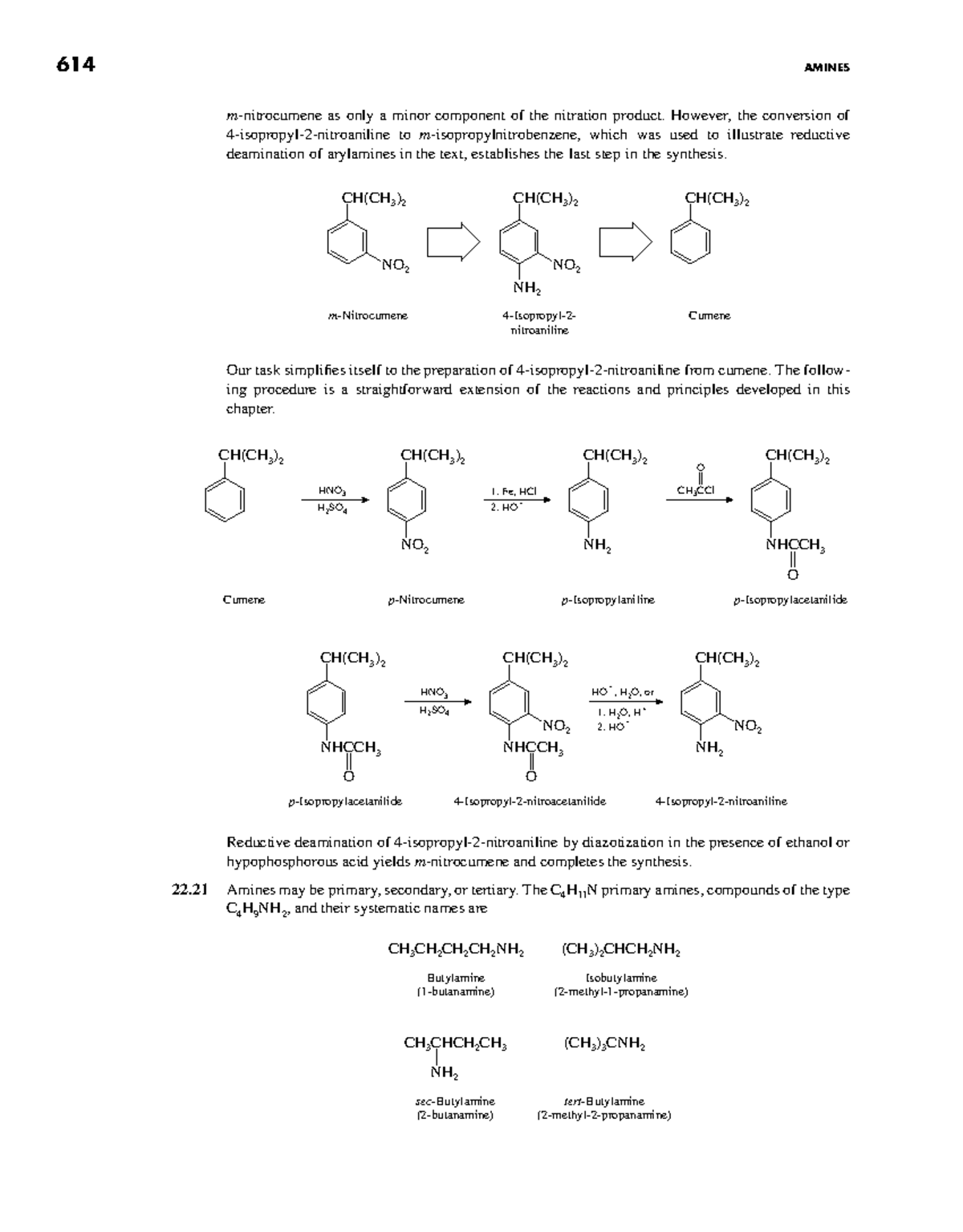 Organic Chemistry 4th Ed: Amines & Reductive Deamination (614) - Studocu