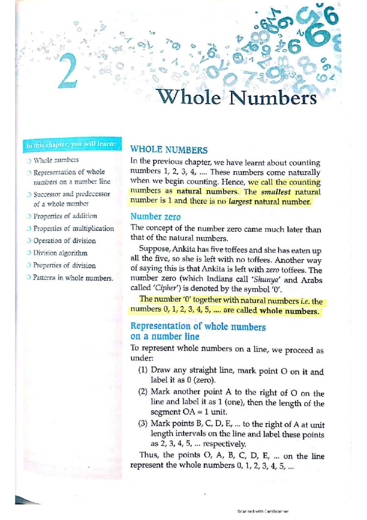 Ch-2: Whole Numbers - Key Concepts and Properties - Studocu