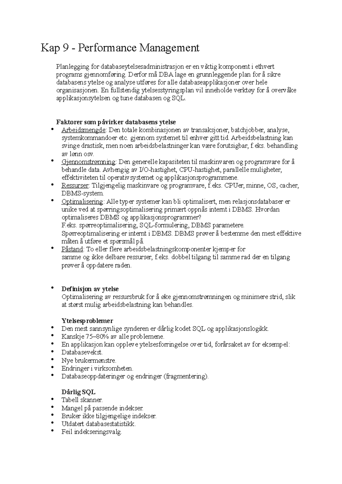 Kap 9 - Performance Management - Kap 9 - Performance Management ...