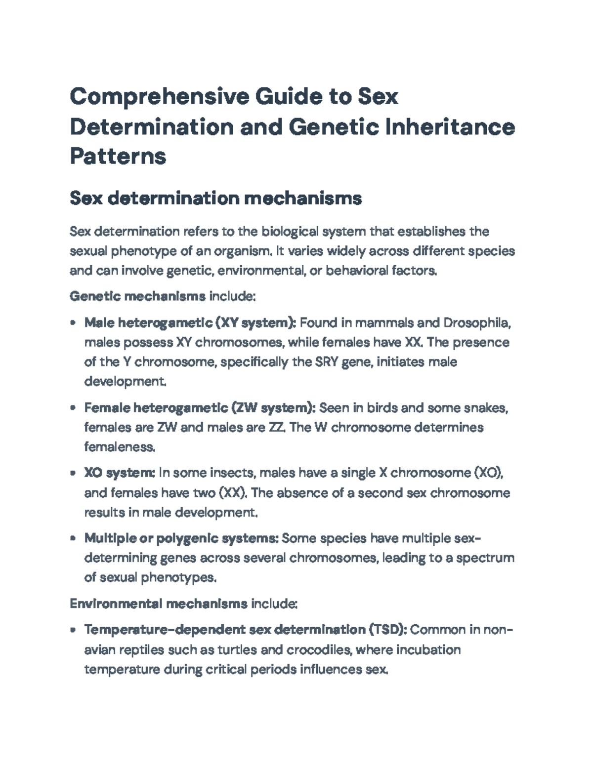 Mendelian Genetics: Comprehensive Guide to Inheritance Patterns - Studocu