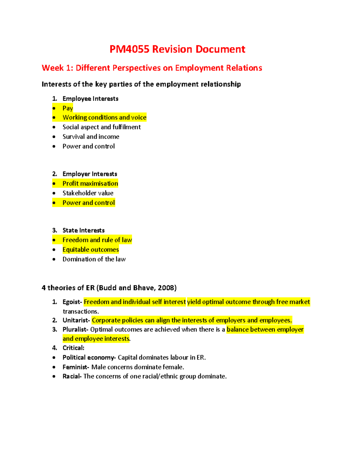 PM4055 Revision - study materials - PM4055 Revision Document Week 1 ...