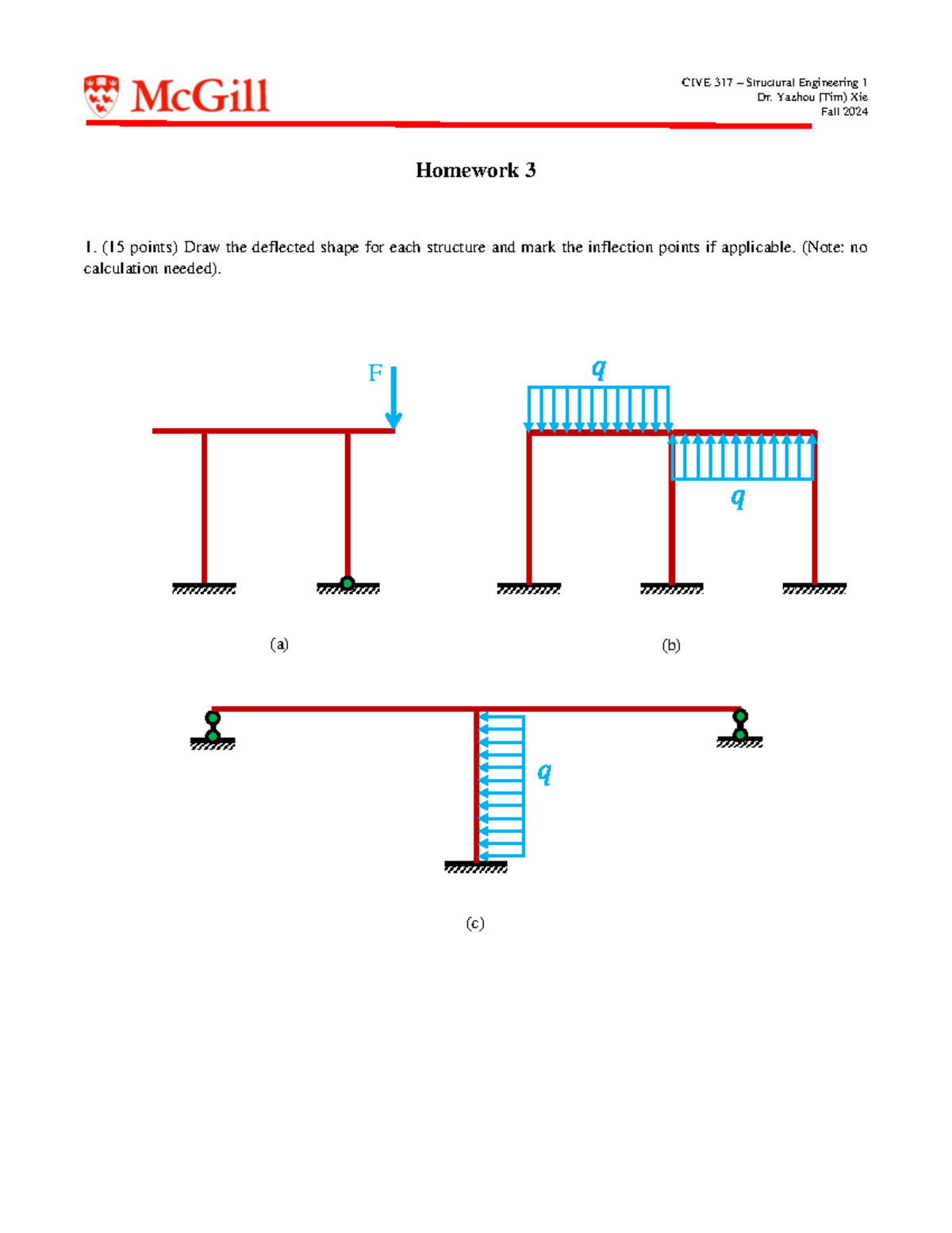 CIVE 317 Structural Engineering 1 Fall 2024 Homework 3 Solutions - Studocu