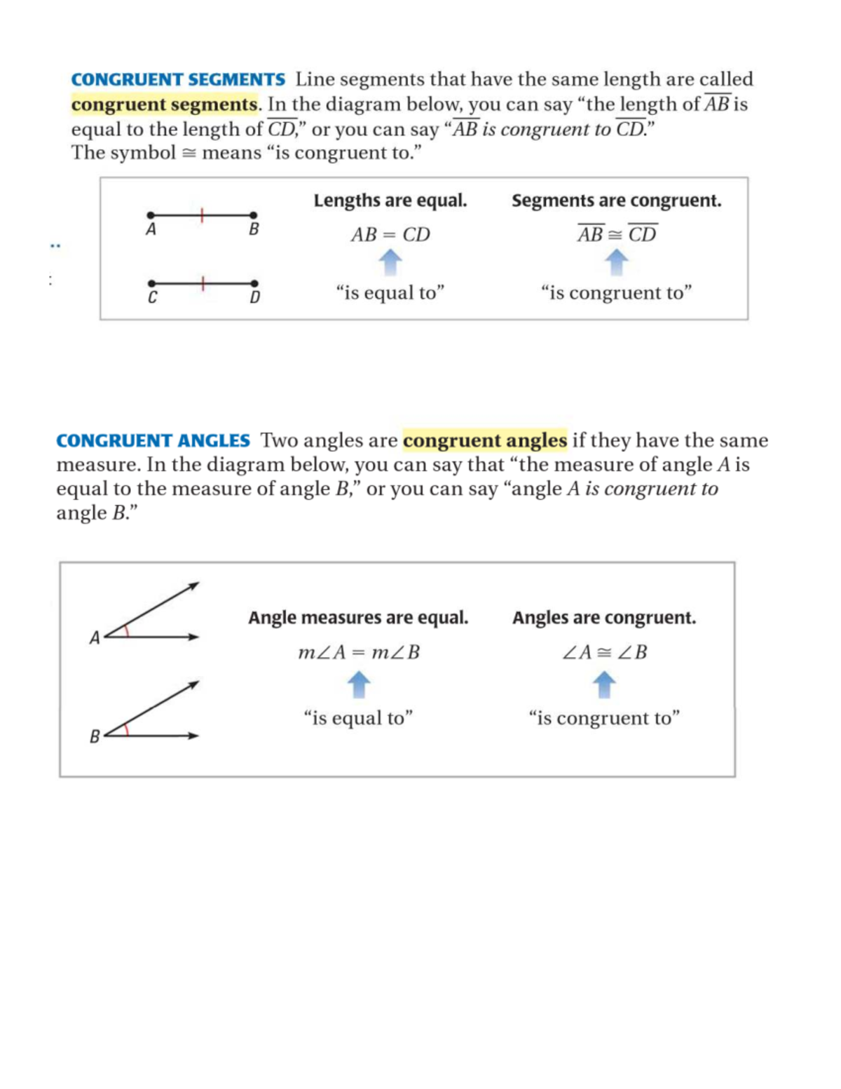 Definitions+and+Postulates - CONGRUENT SEGMENTS Line segments that have ...