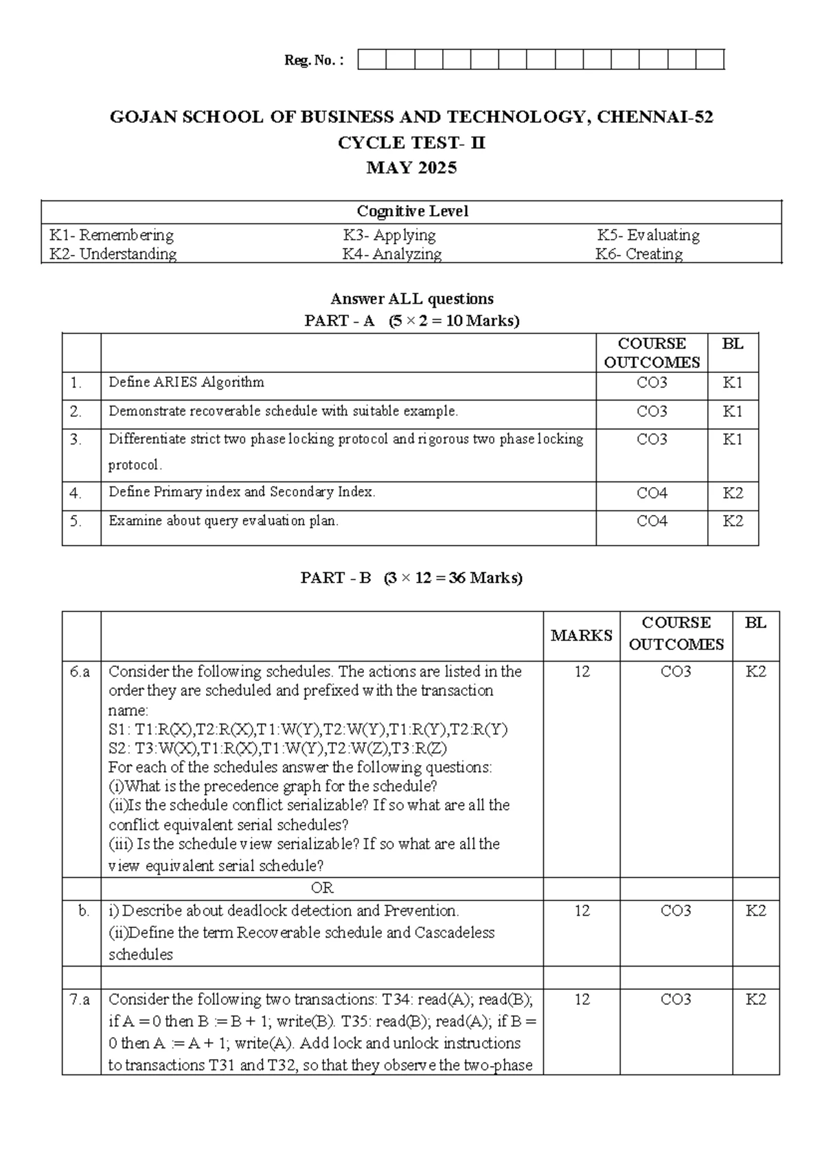 CSE Program Outcomes (POs) - Anna University Curriculum Overview - Studocu