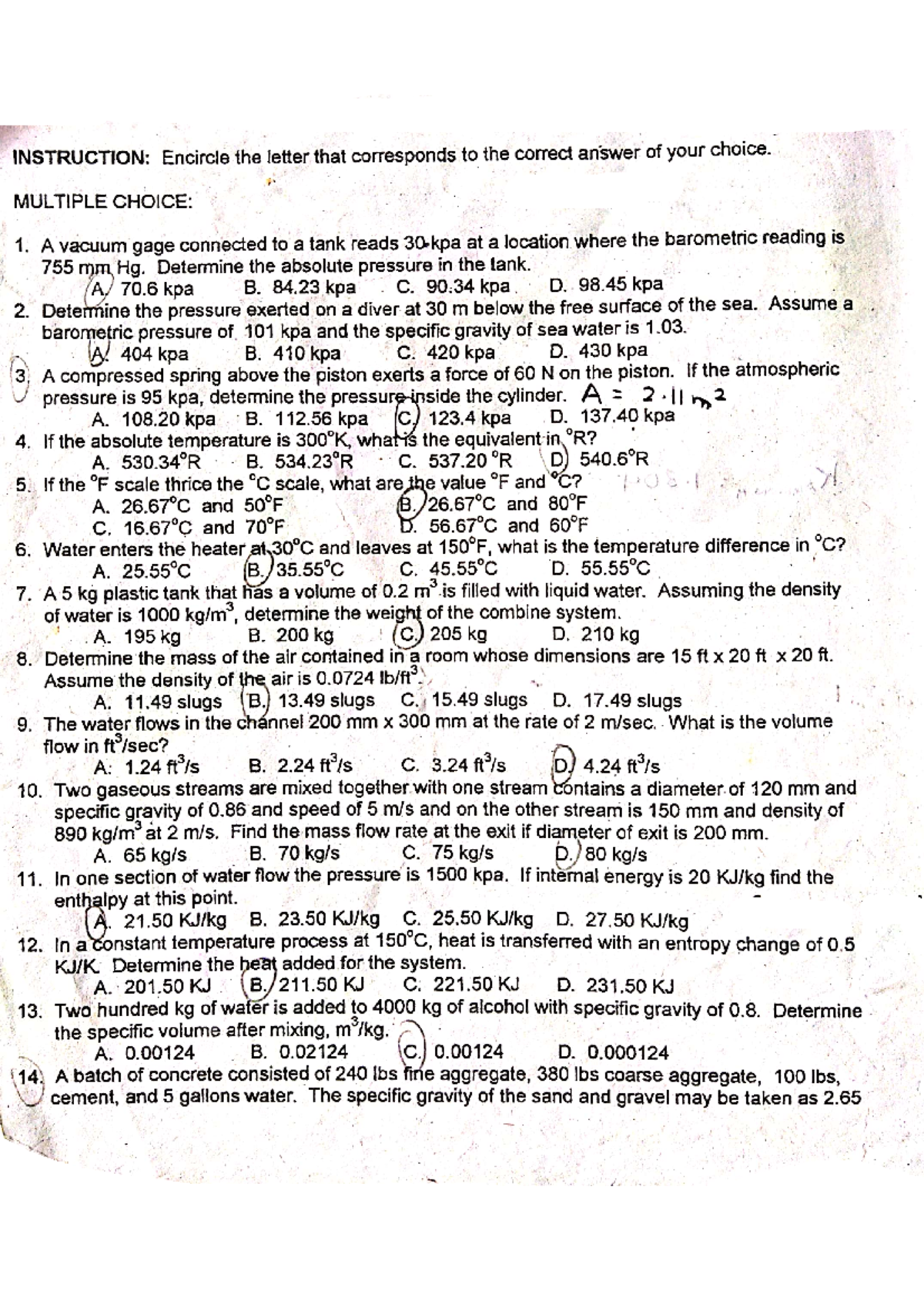 Thermodynamics 1 Lecture Notes and Key Concepts - Studocu