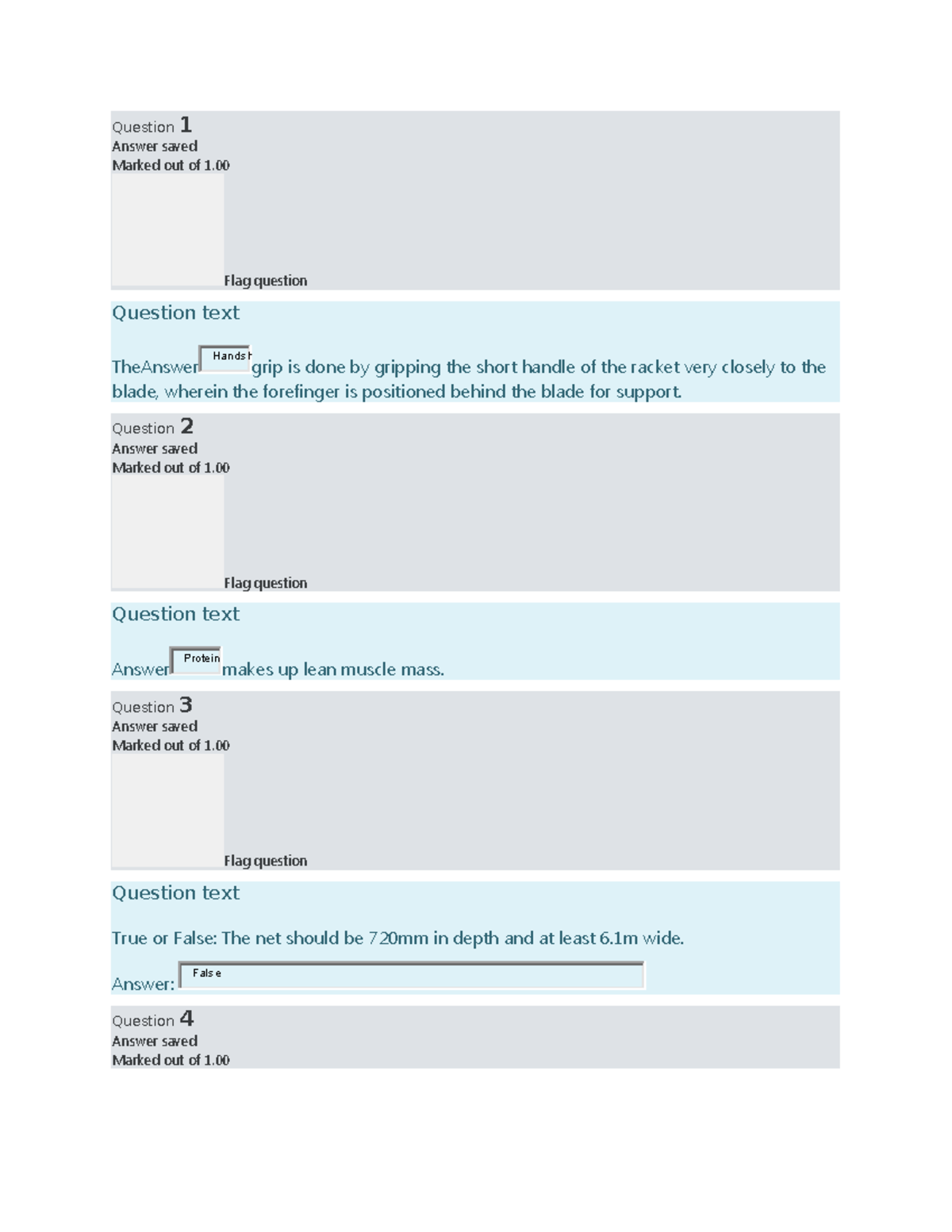 Pdfcoffee - question and answer - Question 1 Answer saved Marked out of ...