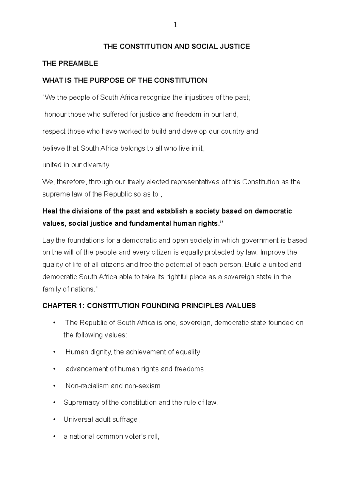 Constitution & Social Justice: Founding Principles & Rights Overview ...