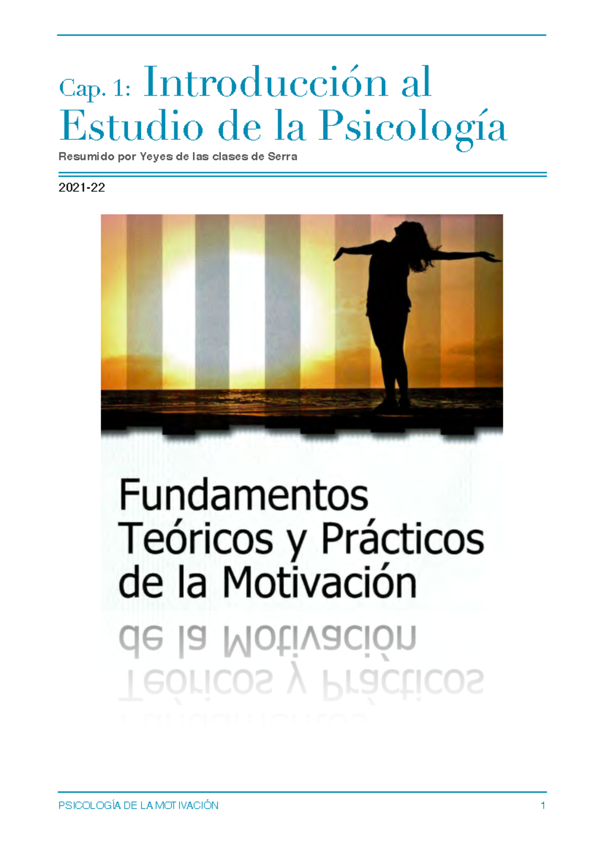 Motivación Yeyes [1487] - Cap. 1: Introducción al Estudio de la ...
