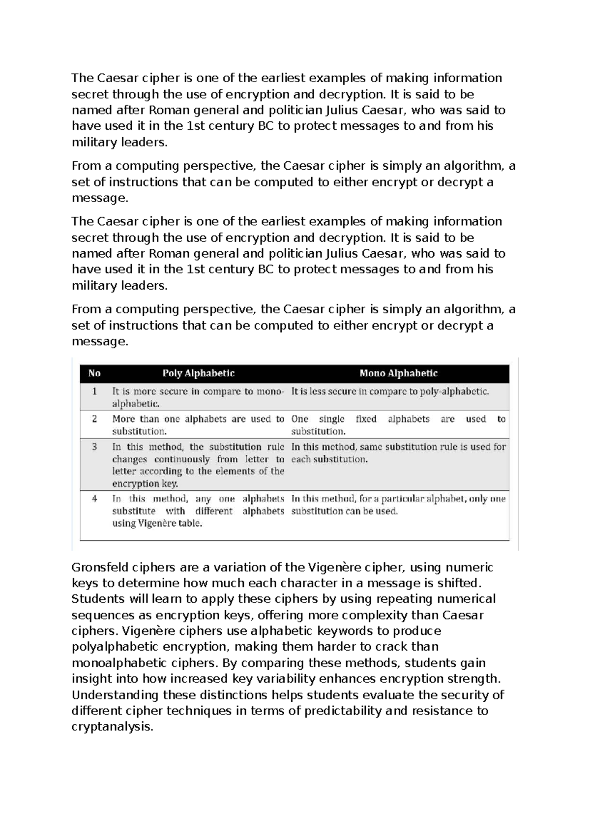 Digital Solutions (DS) Lesson Notes: Exploring Cryptography Techniques ...