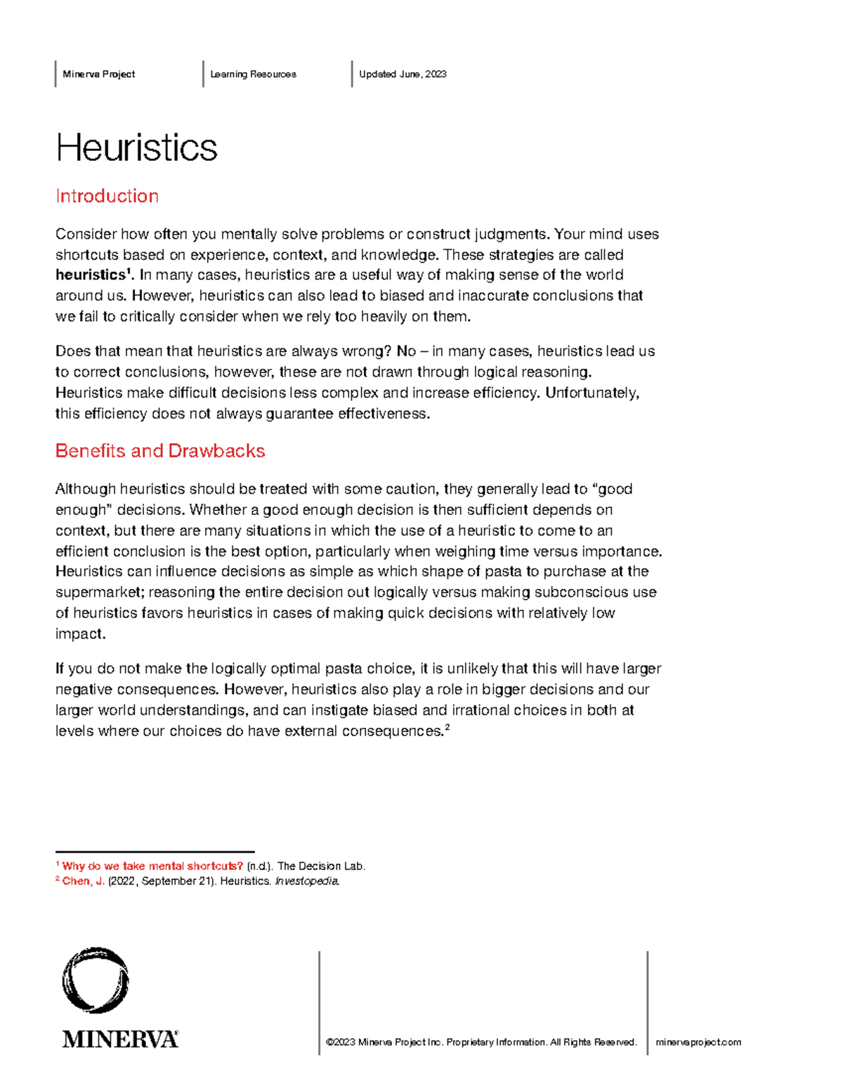Heuristics: Understanding Mental Shortcuts in Decision Making - Studocu