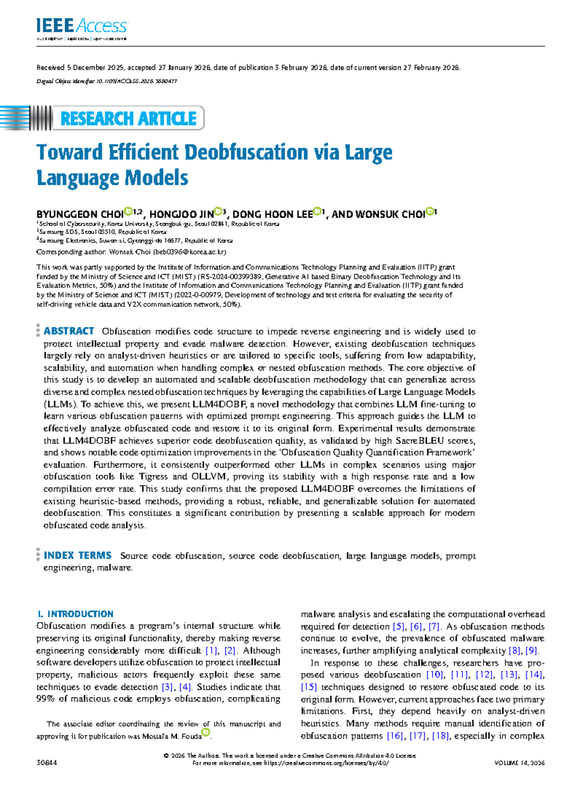 LLM4DOBF: A Scalable Approach for Code Deobfuscation Using LLMs - Studocu