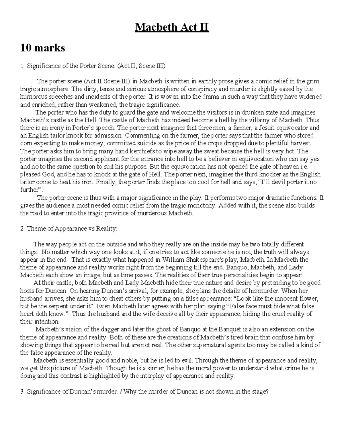 Macbeth ACT II Analysis: Porter Scene, Themes & Character Insights ...