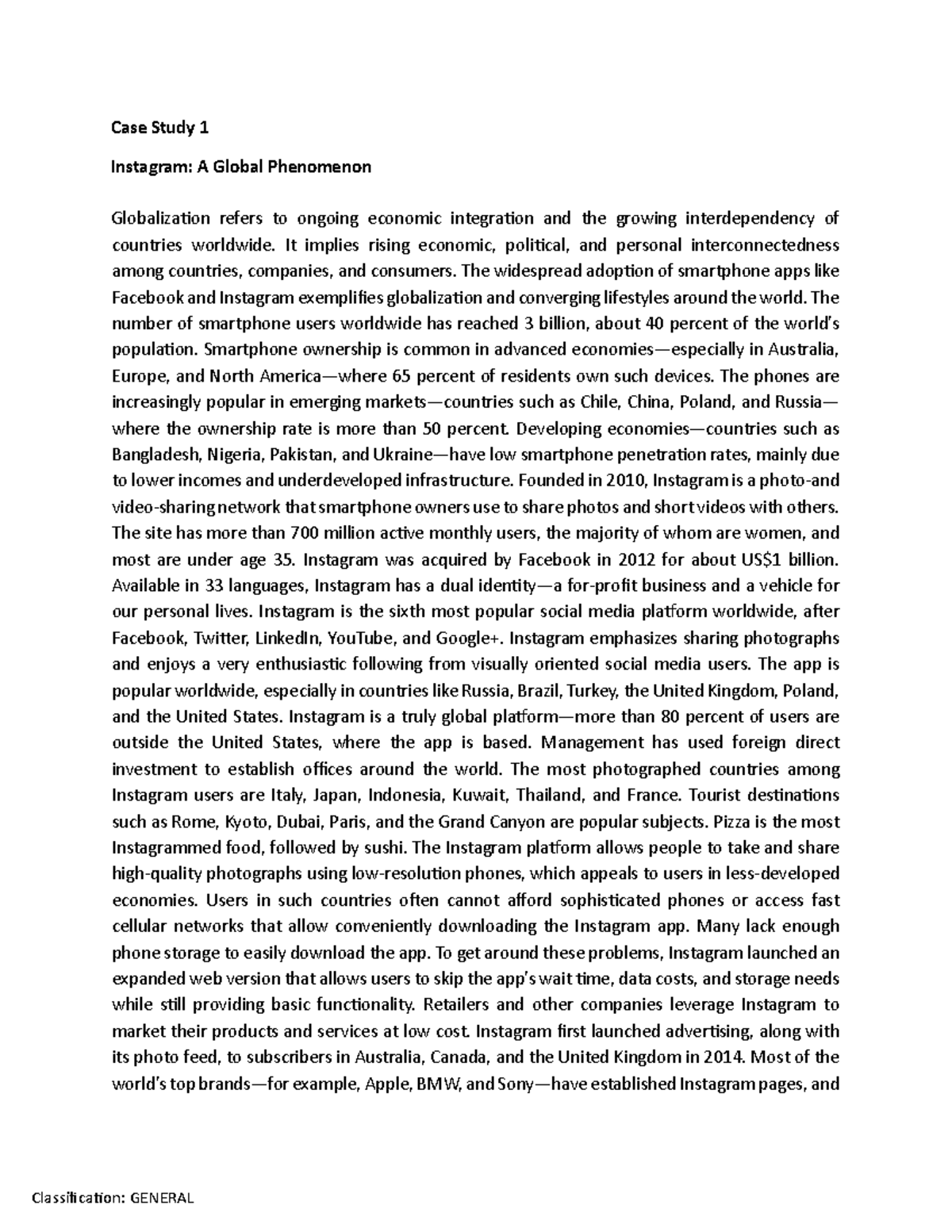 1.2-Case-01_Instagram-Global-Phenomenon.pdf - Classifica(on: GENERAL ...