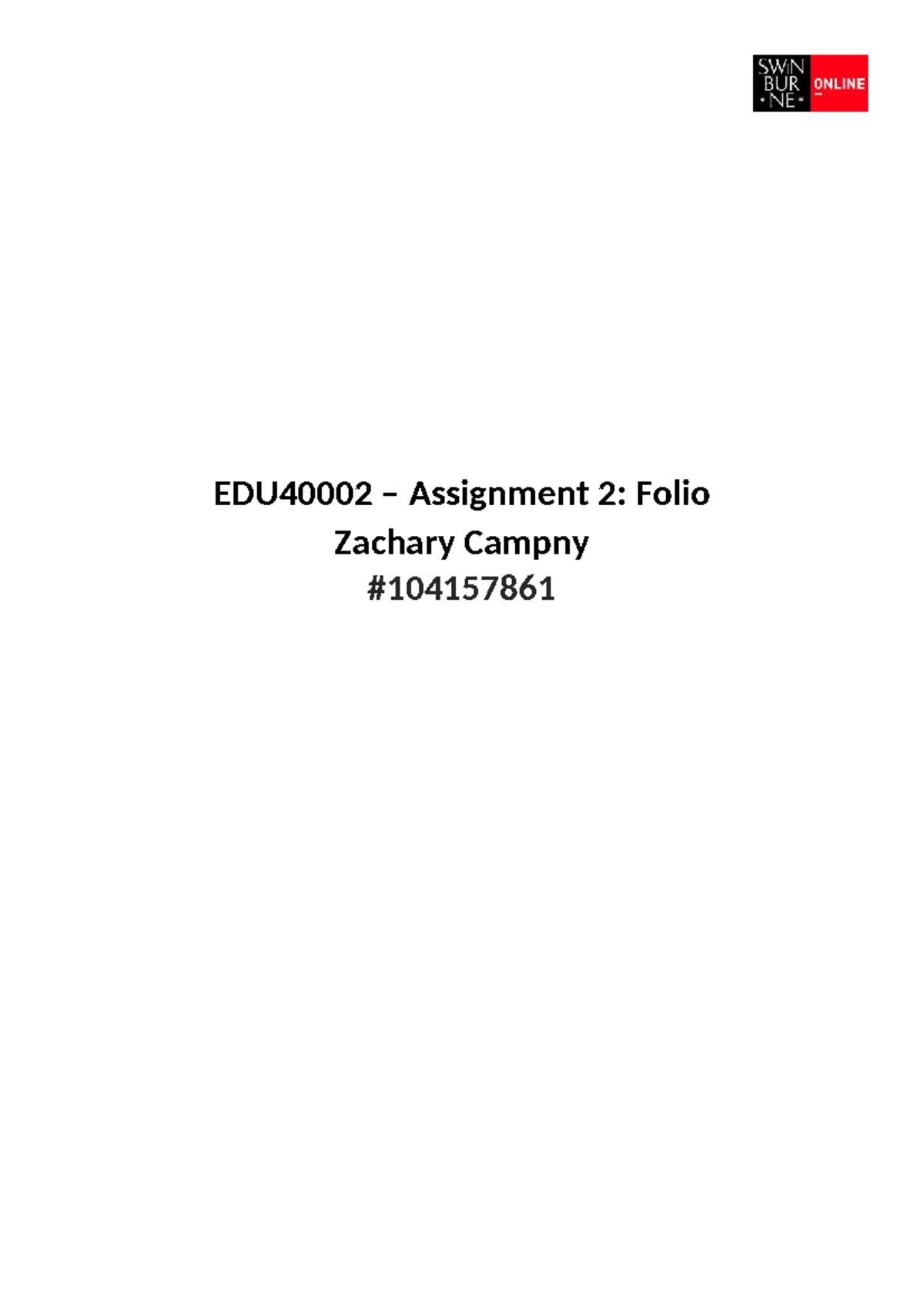 EDU40002 Assignment 2: Designing an Outdoor Play Environment for Early ...