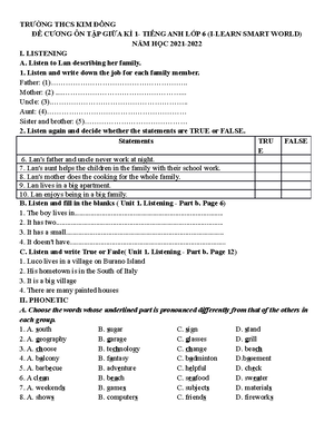Unit 6 - Tiếng Anh 10 Global Success - UNIT 6: GENDER EQUALITY Lesson 1 ...