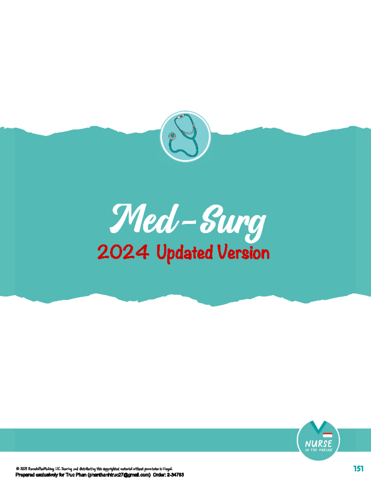 Med Surg 2024 Final Exam Study Guide: Key Concepts & Tips - Studocu