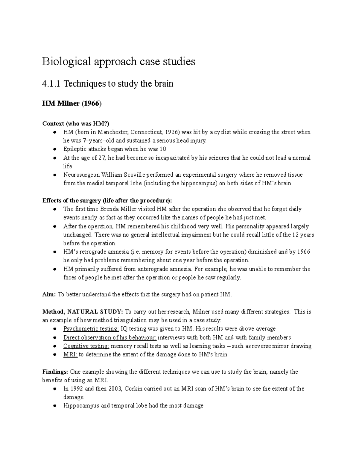 **BIO 2: Molecular & Cell Biology - Case Studies on Brain Function ...