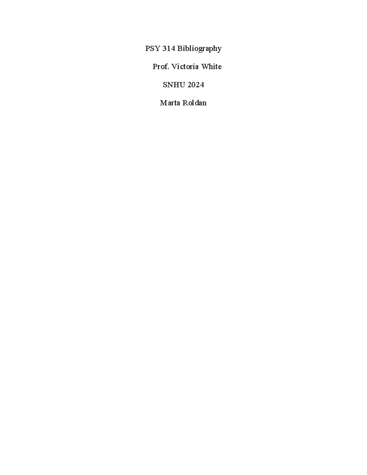 PSY 314 Bibliography: Anxiety in Children and Treatment Strategies ...