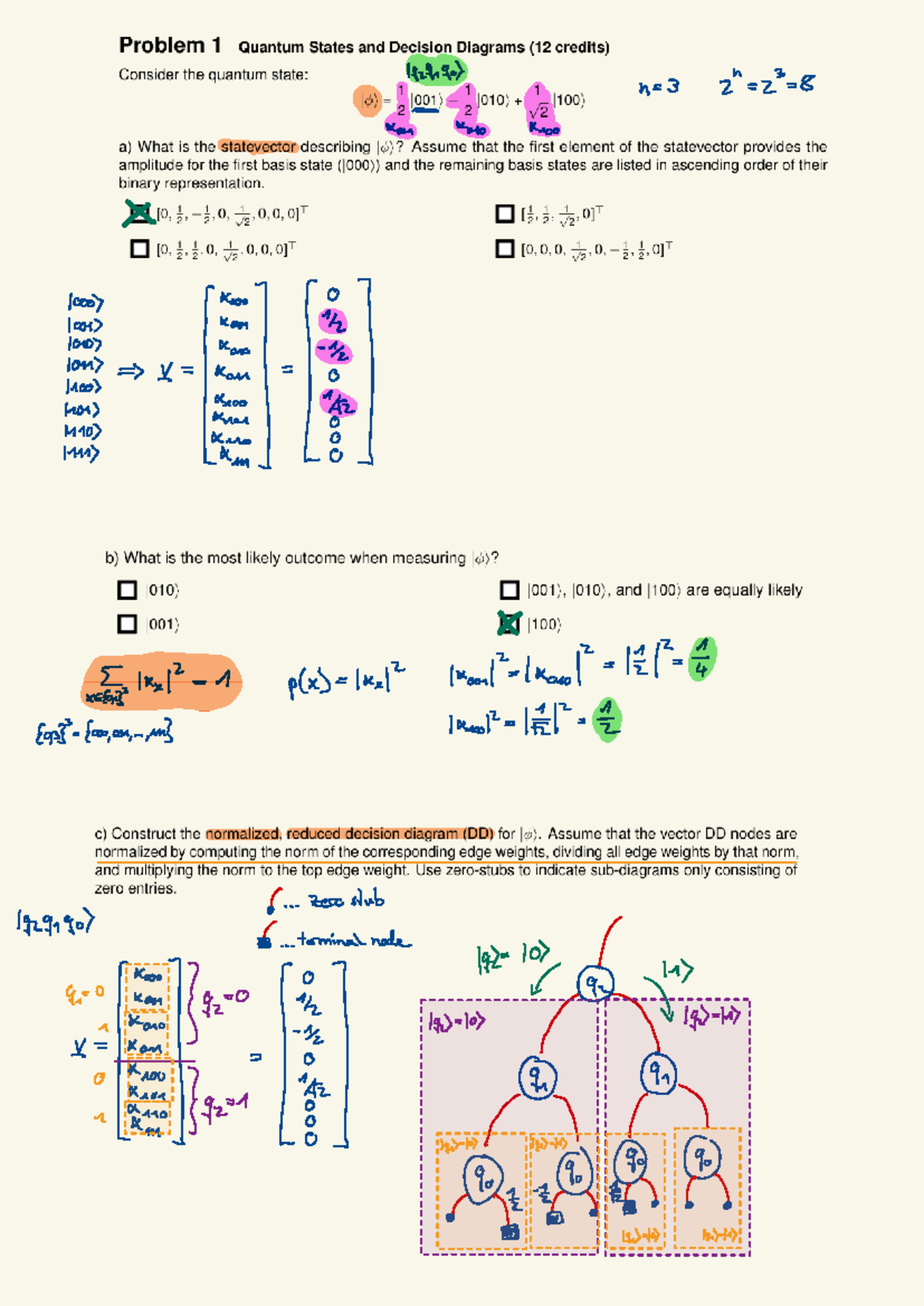 Exercise Solutions for Quantum Computing (Course Code: 192919) - Studocu