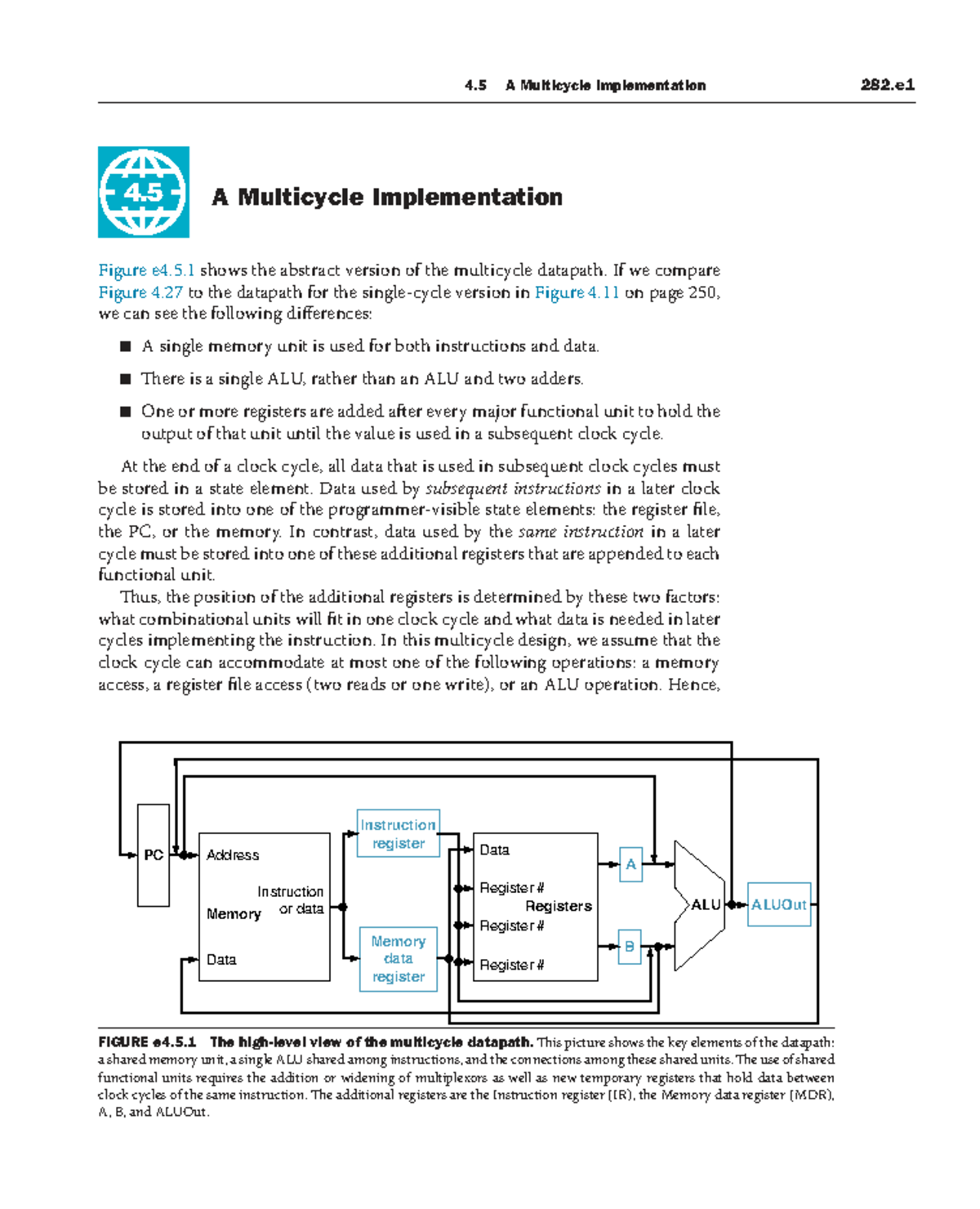 COn D-risc V-Ch04 e1 - Multicycle Datapath Implementation Overview ...
