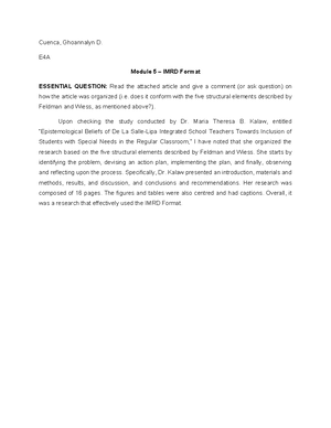 Module 1 – Discussion #2 (How is Participatory Action Research ...
