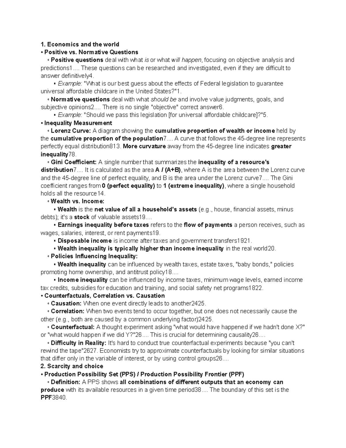 Econ 1 Final Exam Review: Key Concepts and Theories - Studocu