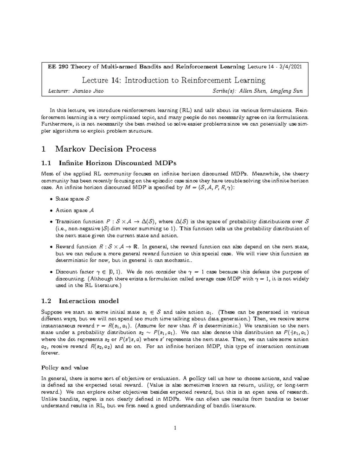 Temporal Difference Learning in Reinforcement Learning Concepts - Studocu
