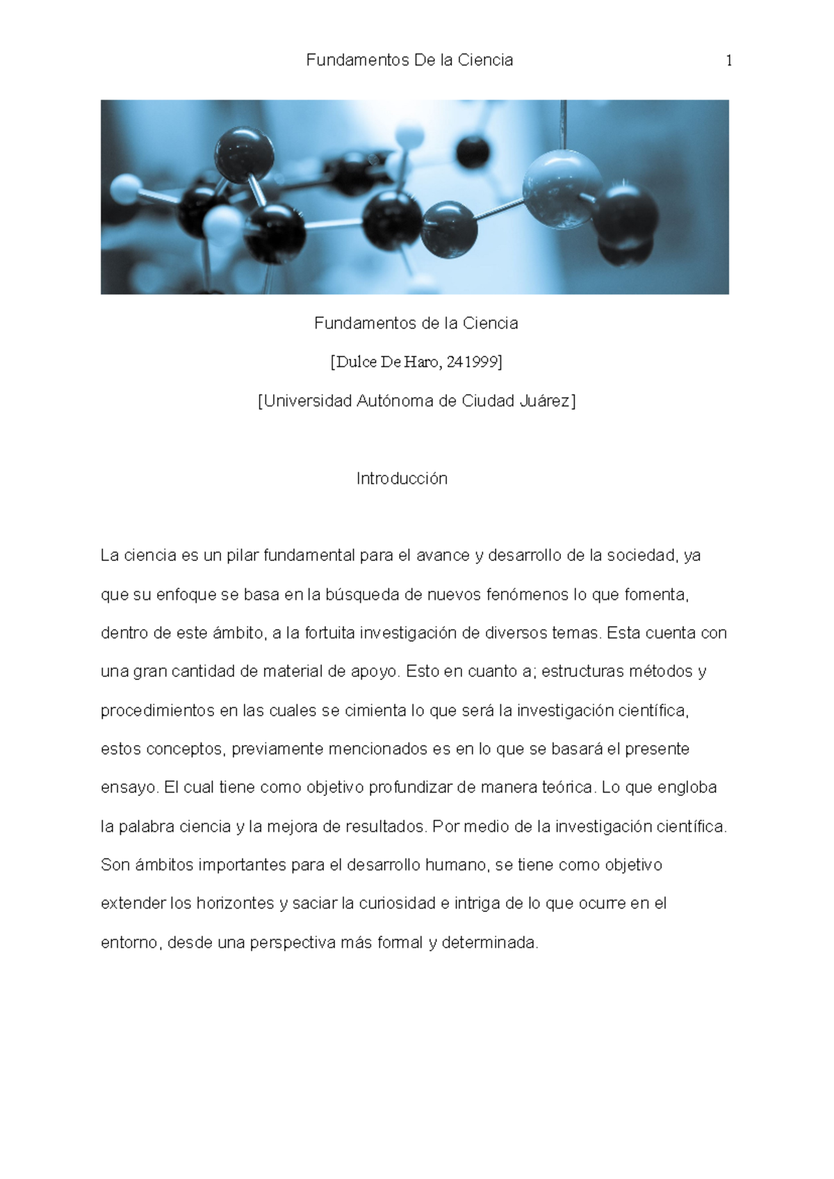 Fundamentos de la Ciencia - Esta cuenta con una gran cantidad de ...