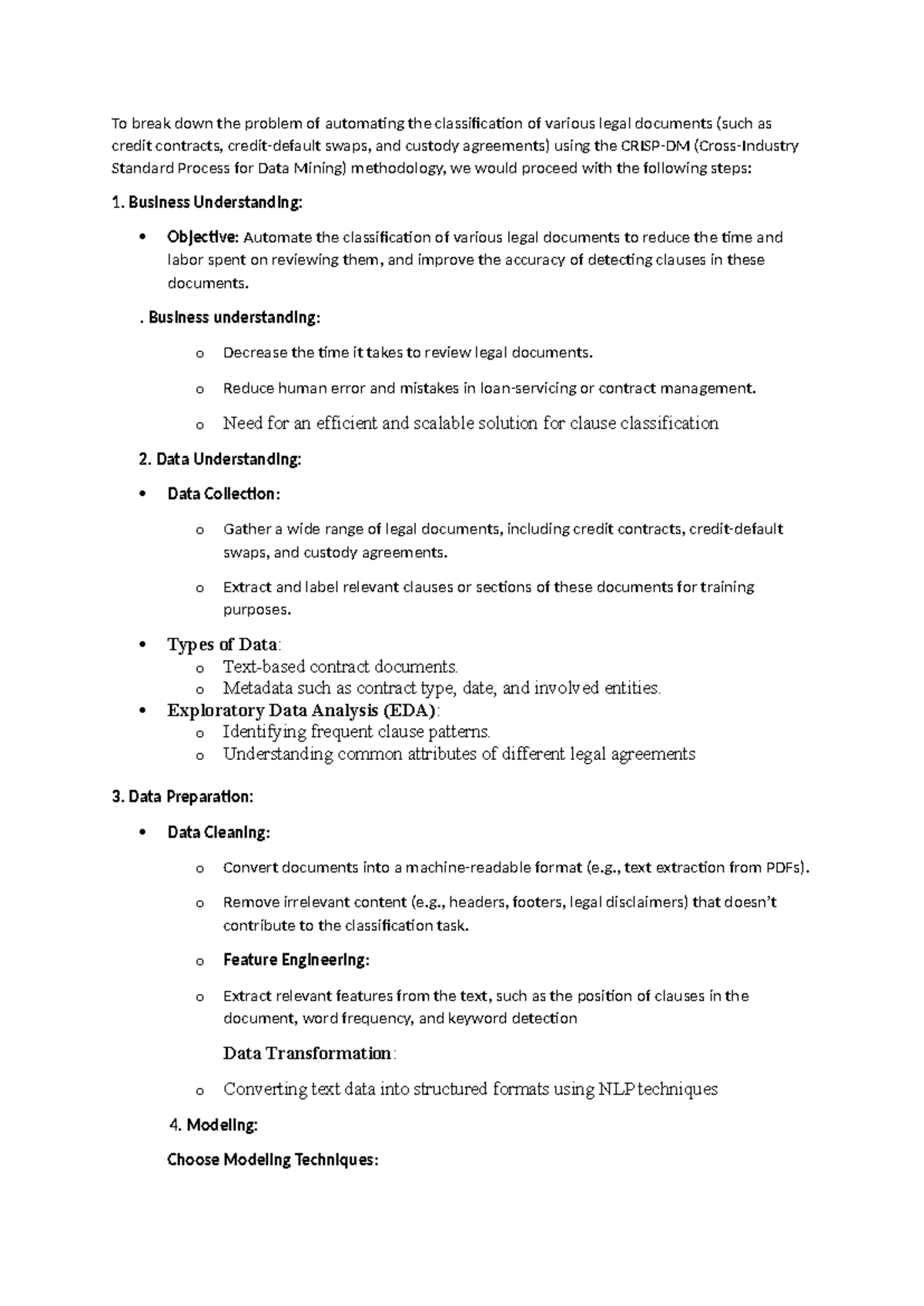 Automating Legal Document Classification: A Data Mining Approach - Studocu