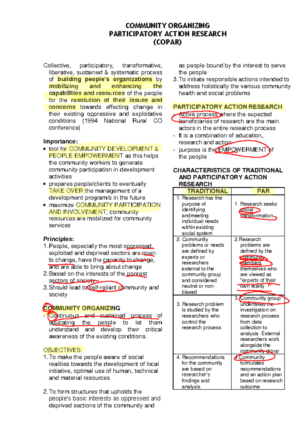 COPAR: Community Organizing & Participatory Action Research Overview ...