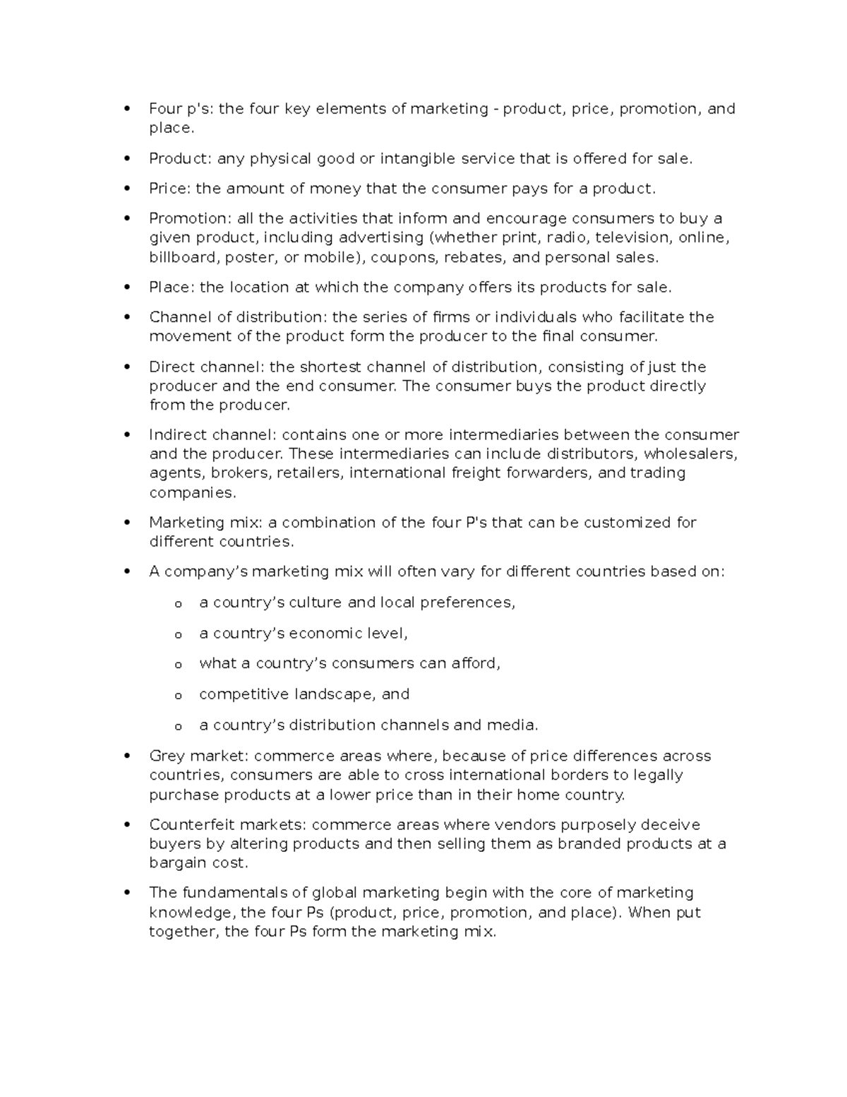 Int 220 Week 6 Chpt 15 - Lecture notes from Chpt 15 for Week 6 - Four p ...