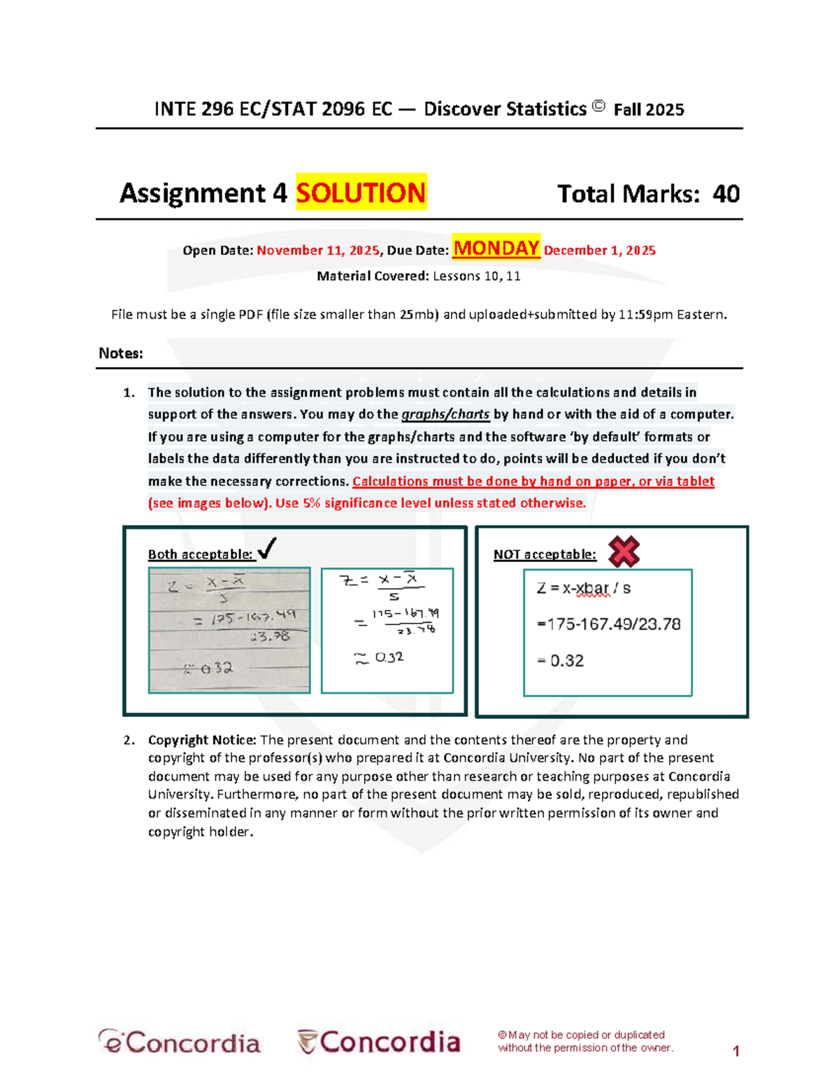 INTE 296 2096 EC Discover Statistics Fall 2025 Assignment 4 Solutions ...