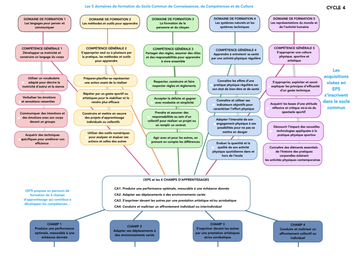 l-eps-et-les-4-champs-d-apprentissages-cycle-4-anne-michel-studocu