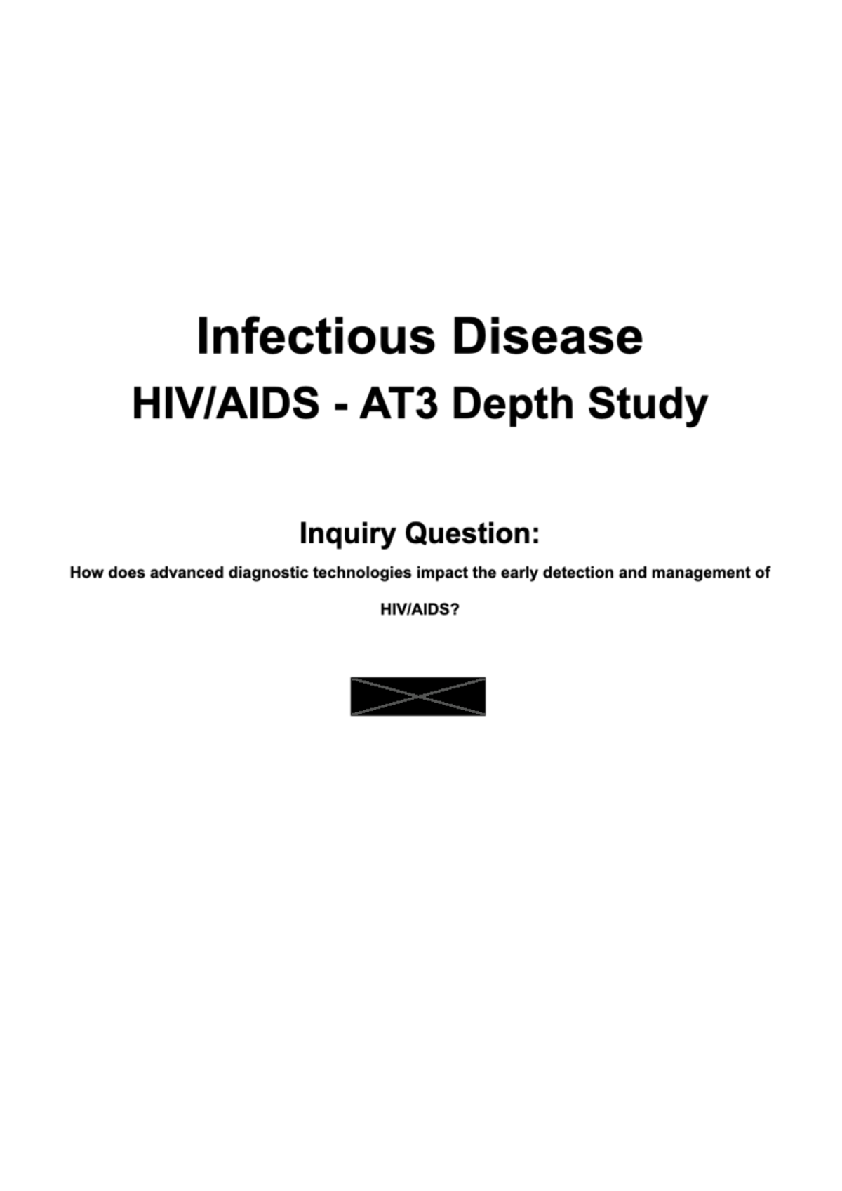 AT3 Depth Study: Understanding HIV Transmission and Management - Studocu