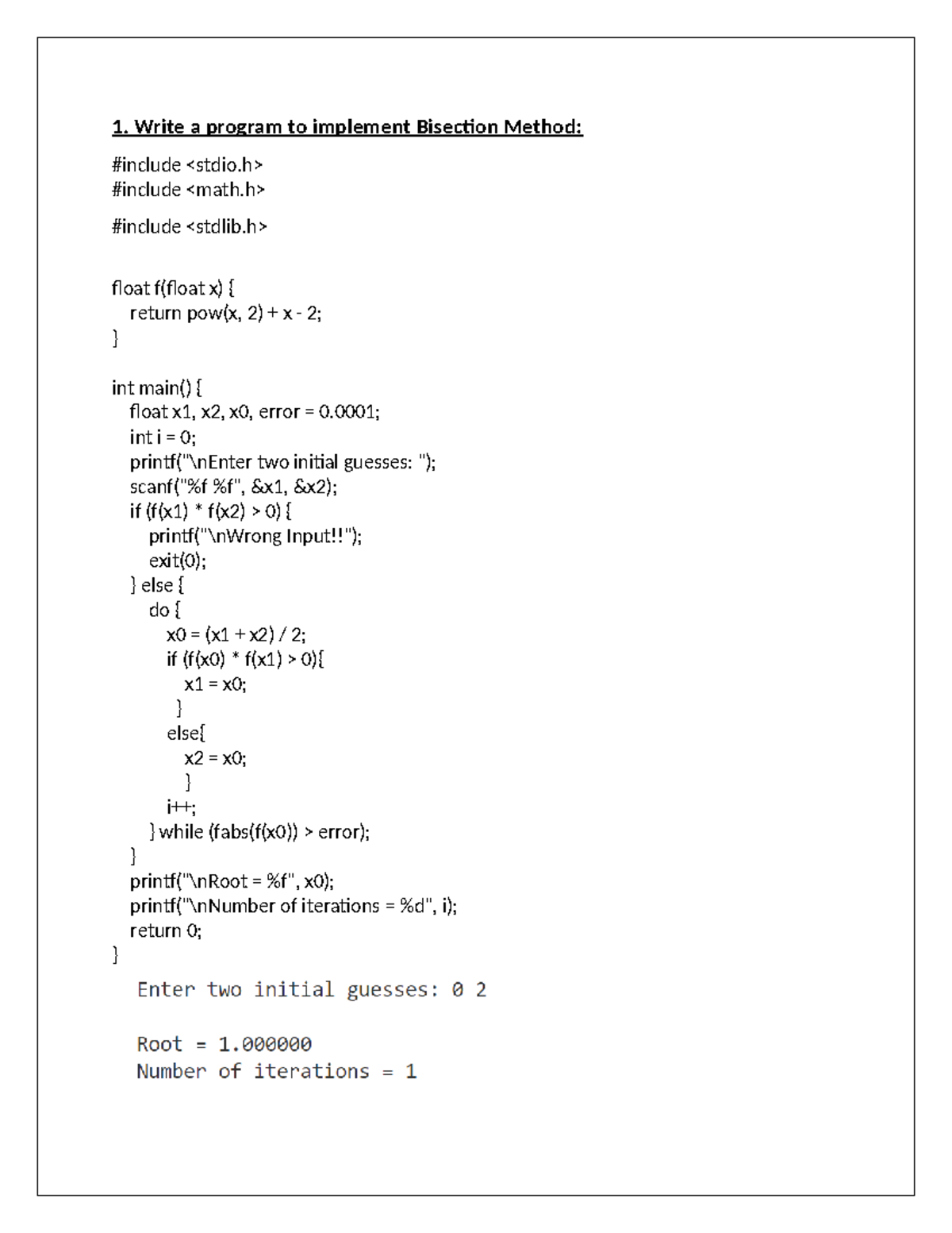 Nmpractical - Practical Report on Numerical Methods Implementations ...