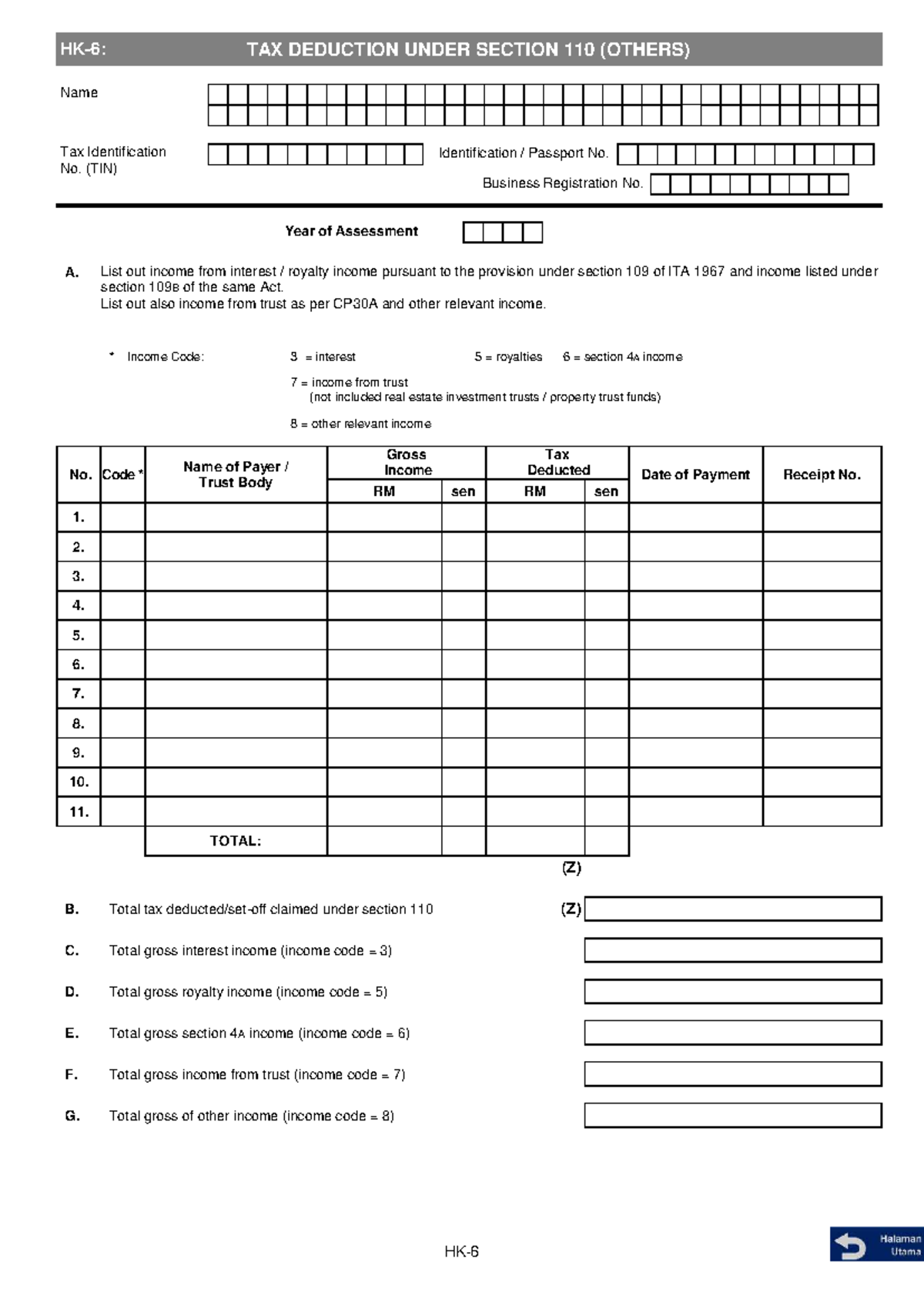 TAX DEDUCTION UNDER SECTION 110: INCOME & CLAIMS DETAILS - Studocu