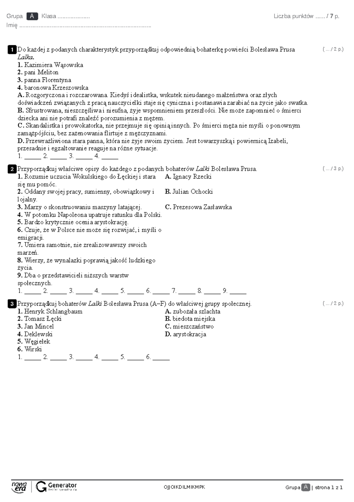 Lalka Sprawdzian Nowa Era Chomikuj