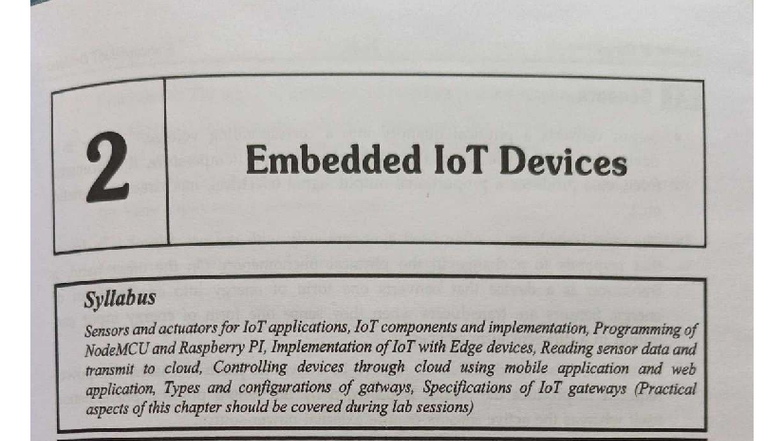 IOT CH2 - Embedded IoT Devices: Sensors, Actuators, and Applications ...