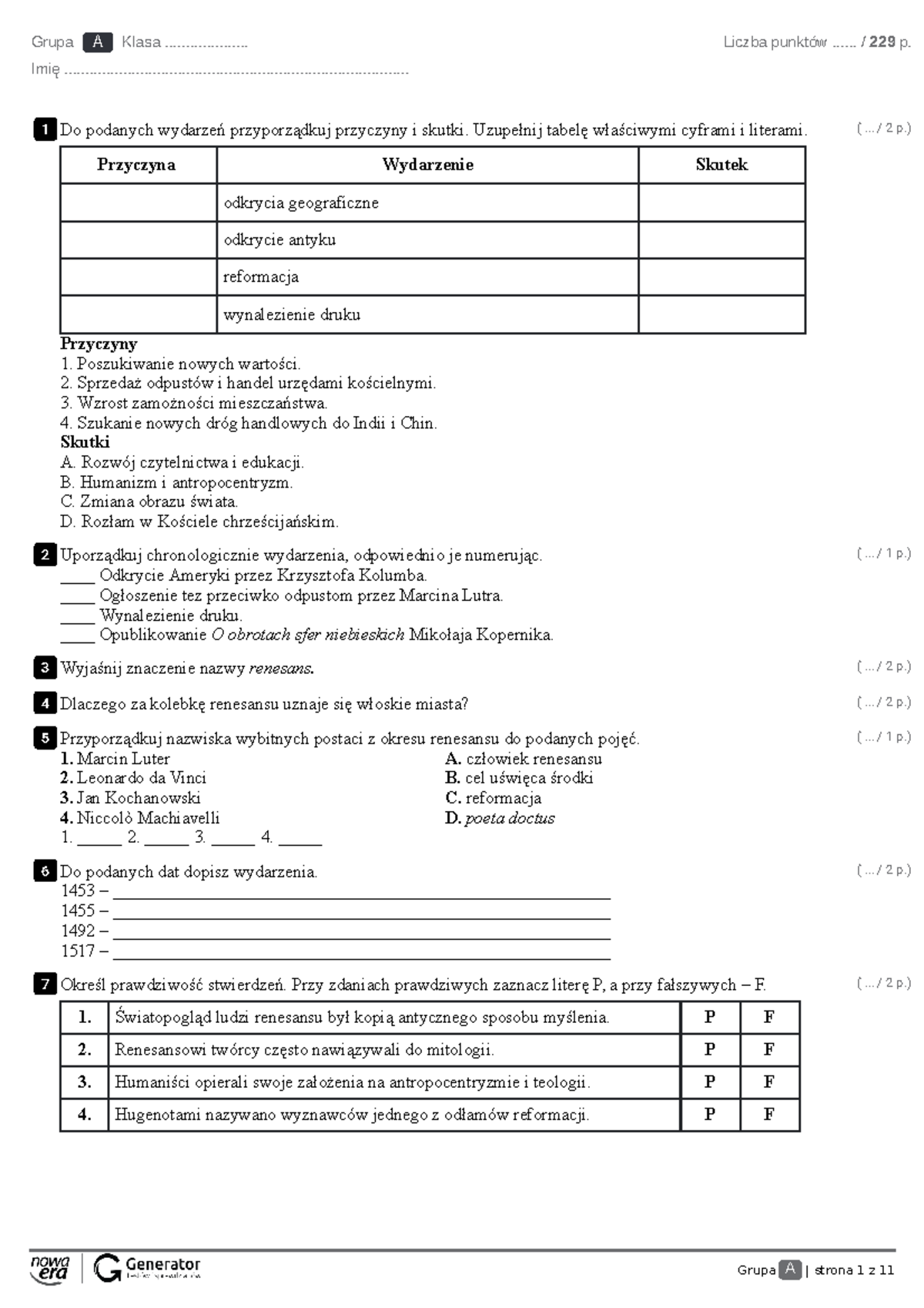 Sprawdzian Z Omawiania Dzieła Malarskiego Nowa Era www.studocu.com