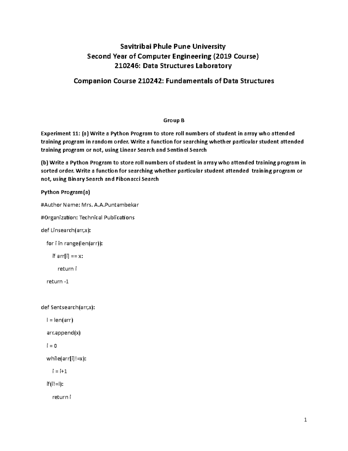 FDS Laboratory Practical Group A assignments - Computer Engineering ...