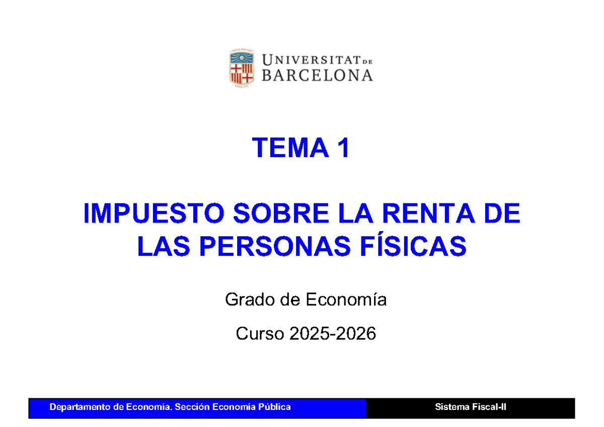 ECO 2025-2026: Esquemas del Impuesto sobre la Renta de las Personas ...